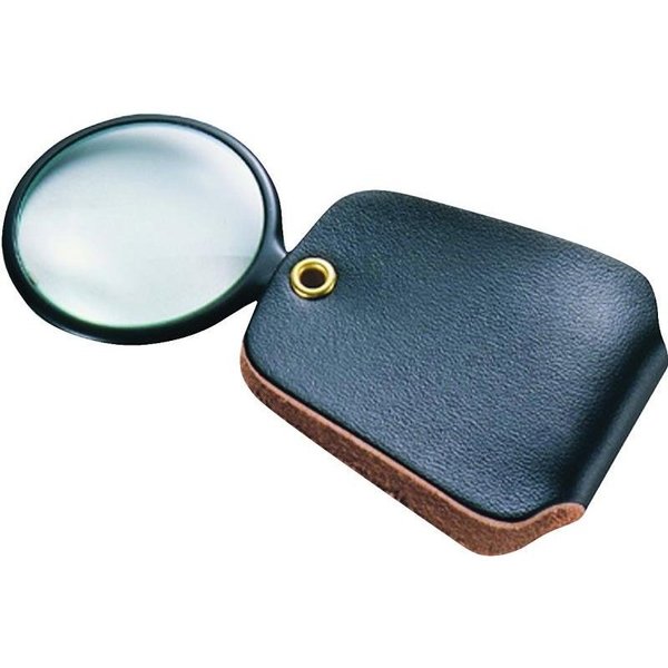 General Tools Pocket Reading Magnifier, 1 in Mirror, 25X Magnification, 4 in L Focal, Glass Mirror 532